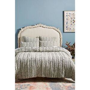 NWT Anthropologie Ruched Voile Vienna Queen Quilt